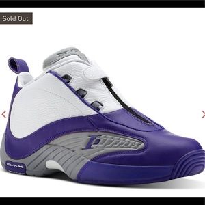 Reebok Answer IV purple and white